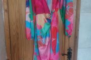 New multi coloured wrap dress (free post)