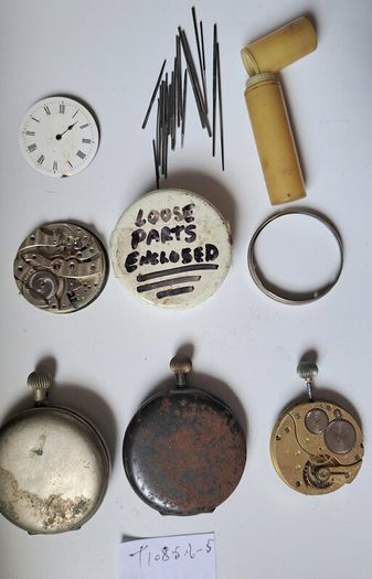 Lot of Antique Pocket Watches & Parts for repair incl. Audemars Piquet & Co.