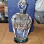 Glass Perfume Bottle With Pewter Decorations Image 3