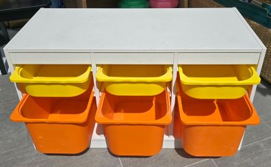 Storage combination with boxes