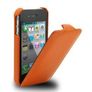 New Stylish Grip Flip Genuine Leather Case Cover Fits Apple Iphone 4s & 4 Image 4