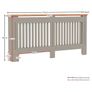XL 172cm Radiator Cover Grey Image 4