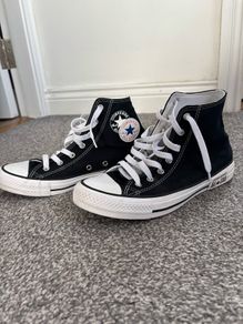 Black Converse trainers