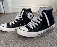 Black Converse trainers