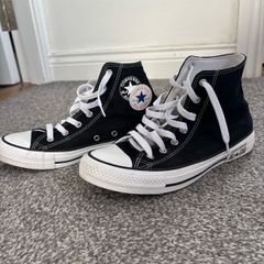Black Converse trainers