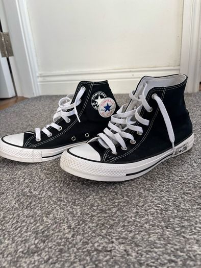 Black Converse trainers