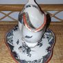 Antique T.Furnival & Sons Formosa gravy/ sauce boat with underplate Image 5