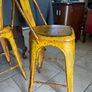SIX 1930's Genuine Tolix Bar Stools. Image 2