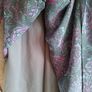 Teal & Magenta Paisley Midi Dress Image 5