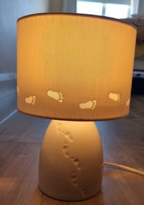 Belleek nursery lamp