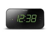 Philips FM Digital Alarm Clock Radio LED Speakers Dual Alarm - Used