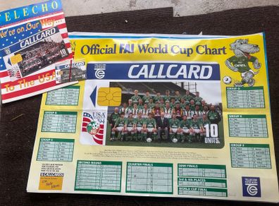 Ireland World Cup Posters 1990 1994 2000 FAI Telecom Eireann Memorabilia