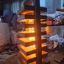 Hand crafted tiered lamp Image 6