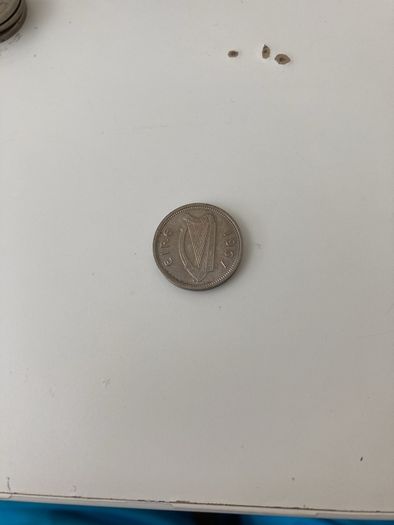 3 Irish pence 1942,1942,1942,1964,1967
