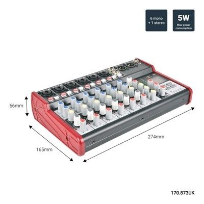 CSM Compact Mixer With USB / Bluetooth