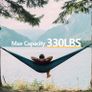 Camping Hammock - Ultralight Portable Travel Hammocks - 70-Denier Durable &Breathable Nylon with 10FT Tree Straps for Outdoor Camping Hiking Backpacking (FREE POSTAGE) Image 2