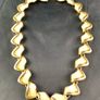 Gorgeous Vintage Gold Tone Enameled Choker Necklace Image 9