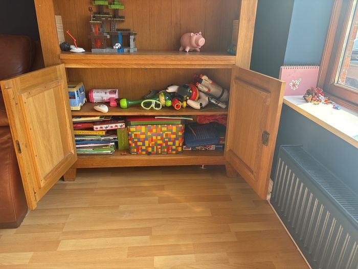 solid oak bookcase