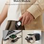 ESR for 3 in 1 Charging Station, 15W MagSafe Charger Stand for iPhone & Apple Watch Charger [Certified], Travel Charging for iPhone 17/16/15/14/13/12 & Watch & AirPods 4/3, Black, No bag Image 2