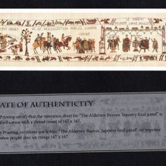 2014 Alderney Final Panel of the Bayeux Tapestry with Certificate of Authenticity Commemorative Stamp Miniature Sheet Mint Never Hinged (MNH)