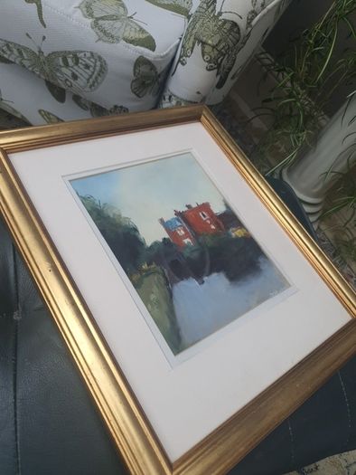 Original Painting of Parsons Bookshop by Larry McIlwaine