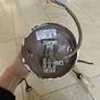 Vintage Style 6 Light Bronze Chandelier with Glass Flower Shades Image 5