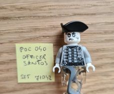 lego poc040 officer santos, set pirates of caribbean 71042