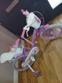 Girls 16 Inch paw patrol bike and helmet
