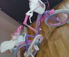 Girls 16 Inch paw patrol bike and helmet