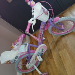 Girls 16 Inch paw patrol bike and helmet