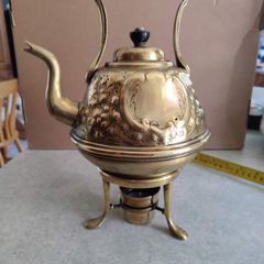 Arts & Crafts Brass Spirit Kettle