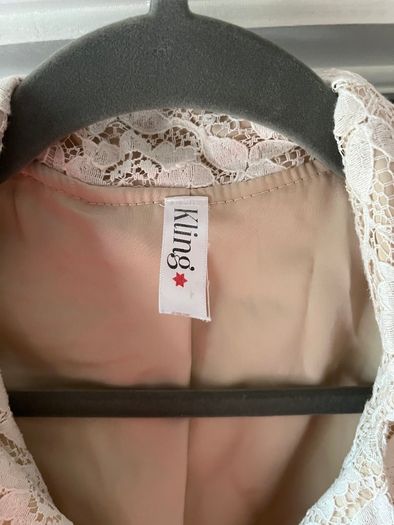 KLING ivory lace coat dress Size 3  8/10