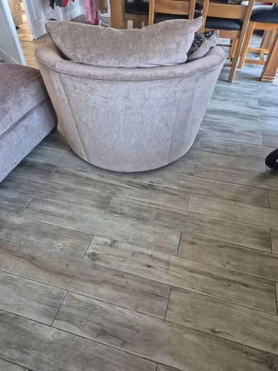 Large swivel armchair