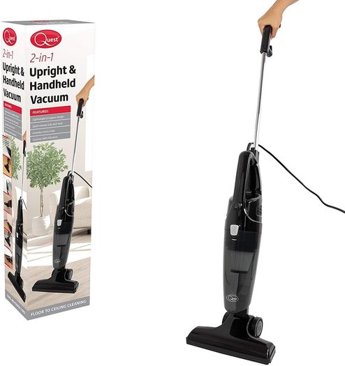 Quest Black Two In One Vacuum Cleaners Bagless Model BNR 44839 600 Watt Mains Upright Or Hand Held 600 Watts 0.08 L Dust Temporary Sold Thanks