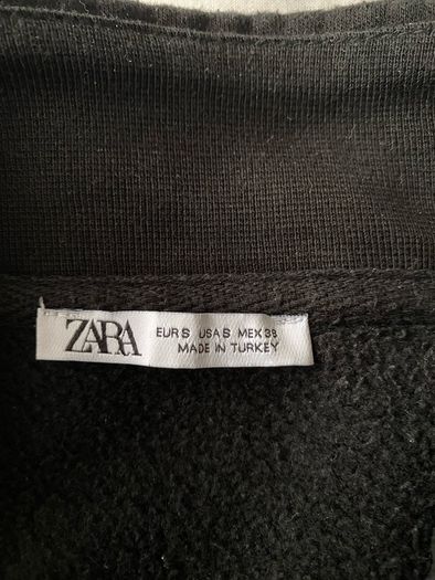 Zara 1/4 zip black sweatshirt