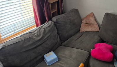 small 3 seater L suite