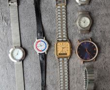 7 Watches Quartz Job Lot (inc. Seiko Ana-Digi)
