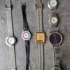 7 Watches Quartz Job Lot (inc. Seiko Ana-Digi)