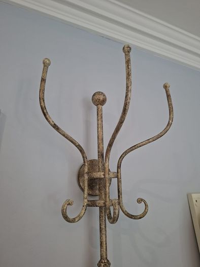 Vintage Wall Mounted Coat Rack, Antique Style Hooks