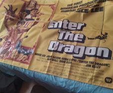 huge vintage Bruce Lee banner enter the dragon