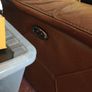 Dark Brown Leather electric reclining Armchair Image 2