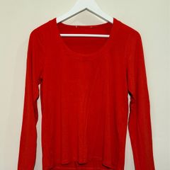 Carraig Donn Red Long Sleeve Top Size S!