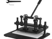 BRAND NEW Leather Cutting Cold Drawn Steel With 260 X 150 MM Black Upper Platen Manual Die Cutter Embossing Machine PVC Paper
