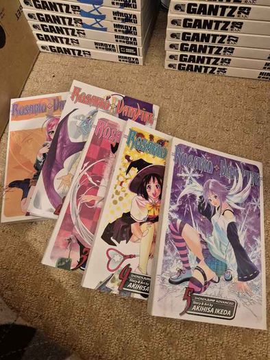 Rosario + Vampire volumes 1,2,3,4,5