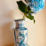 Large Chinese Porcelain Phoenix and Peony Vase 38cm Chinoiserie Decor Image 3