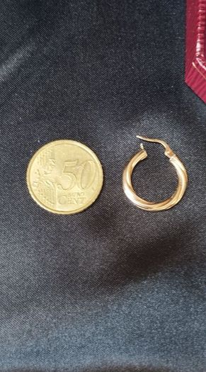 9ct gold hoop earrings