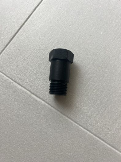 Car Modification 43mm New O2 Oxygen Sensor adapter Black steel Angled Extension Connector M18x1.5 Adapter CEL Fix
