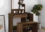Dressing Table Set Brown Oak 86.5x35x136 cm (FREE SHIPPING)