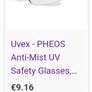 BNIP UVEX Pheos Anti-Mist UV Safety Glasses Image 5