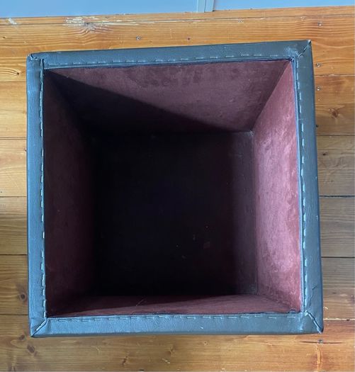 2 Seated storage box with lid one large and one small